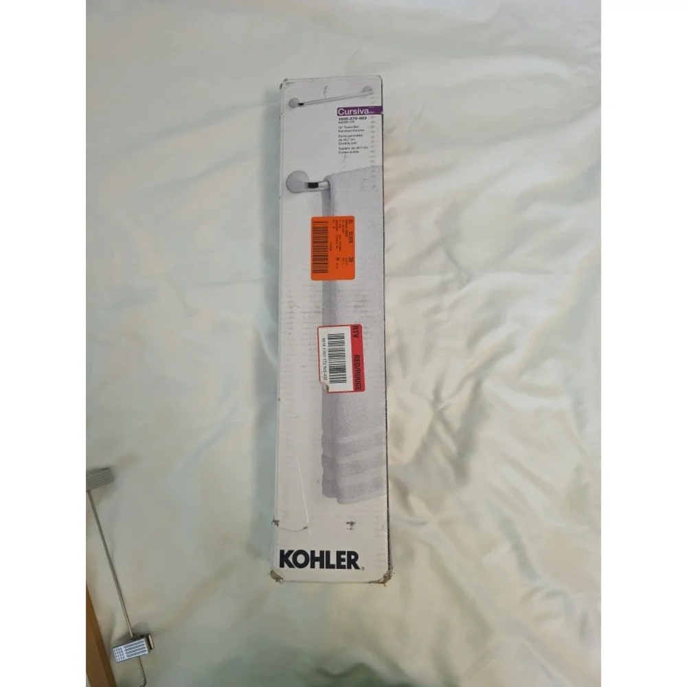 Kohler Cursiva 18 Inch Towel Bar Polished Chrome R26687-CP Bathroom Hardware